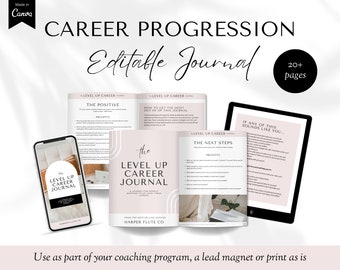 Dream Career Journal, Career Coach Workbook, Career Coach Journal, Printable Career Planner, Career Plan, Personal Development, Dream Career