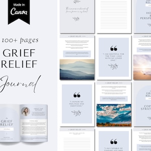 Grief Journal, Grief Gift, Grief Workbook, Sympathy Gift, Healing Journal Grief, Grief Processing, Mental Health Grief, Grief Therapy PDF