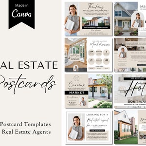 Makler Postkarten Bundle, Makler Postkarte Canva, Makler Vorlagen, Makler Postkarte Canva, Makler Marketing, Makler Flyer, Makler Packs