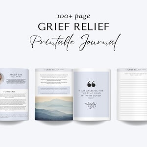 Grief Journal, Grief Gift, Grief Workbook, Sympathy Gift, Healing Journal Grief, Grief Processing, Mental Health Grief, Grief Therapy PDF