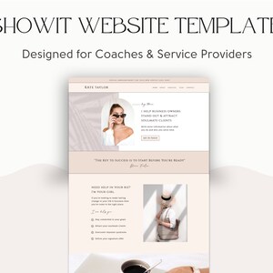 Website Template, Website Design, Website Theme, Website Template for Showit, Showit Website Theme, Drag and Drop Website, Web Design Coach