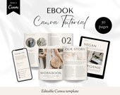 Ebook Template Canva, Ebook Mockup, Ebook Cover, Ebook for Wellness, Ebook Health, Ebook Bundle, Ebook Design, Ebook Template 50 Page Canva