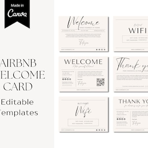 Airbnb Sign Bundle, Airbnb Signage, Airbnb Wifi Sign, Airbnb Host Signs, Vacation Rental Signs, Printable Airbnb Signs, Airbnb Welcome Sign