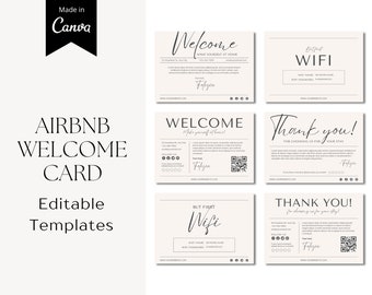 Airbnb Sign Bundle, Airbnb Signage, Airbnb Wifi Sign, Airbnb Host Signs, Vacation Rental Signs, Printable Airbnb Signs, Airbnb Welcome Sign