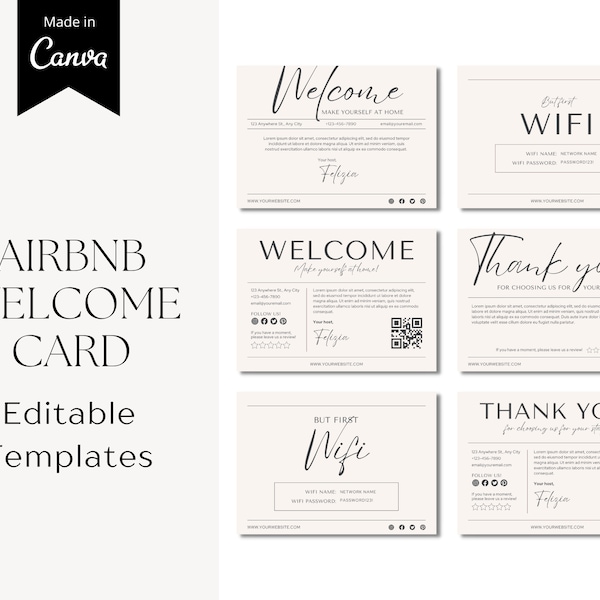 Airbnb Printable - Etsy