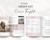 15 Page Media Kit Canva Template, Instagram Media Kit, Influencer Rate Sheet Template, Blogger Press Kit, Social Media Influencer Media Kit