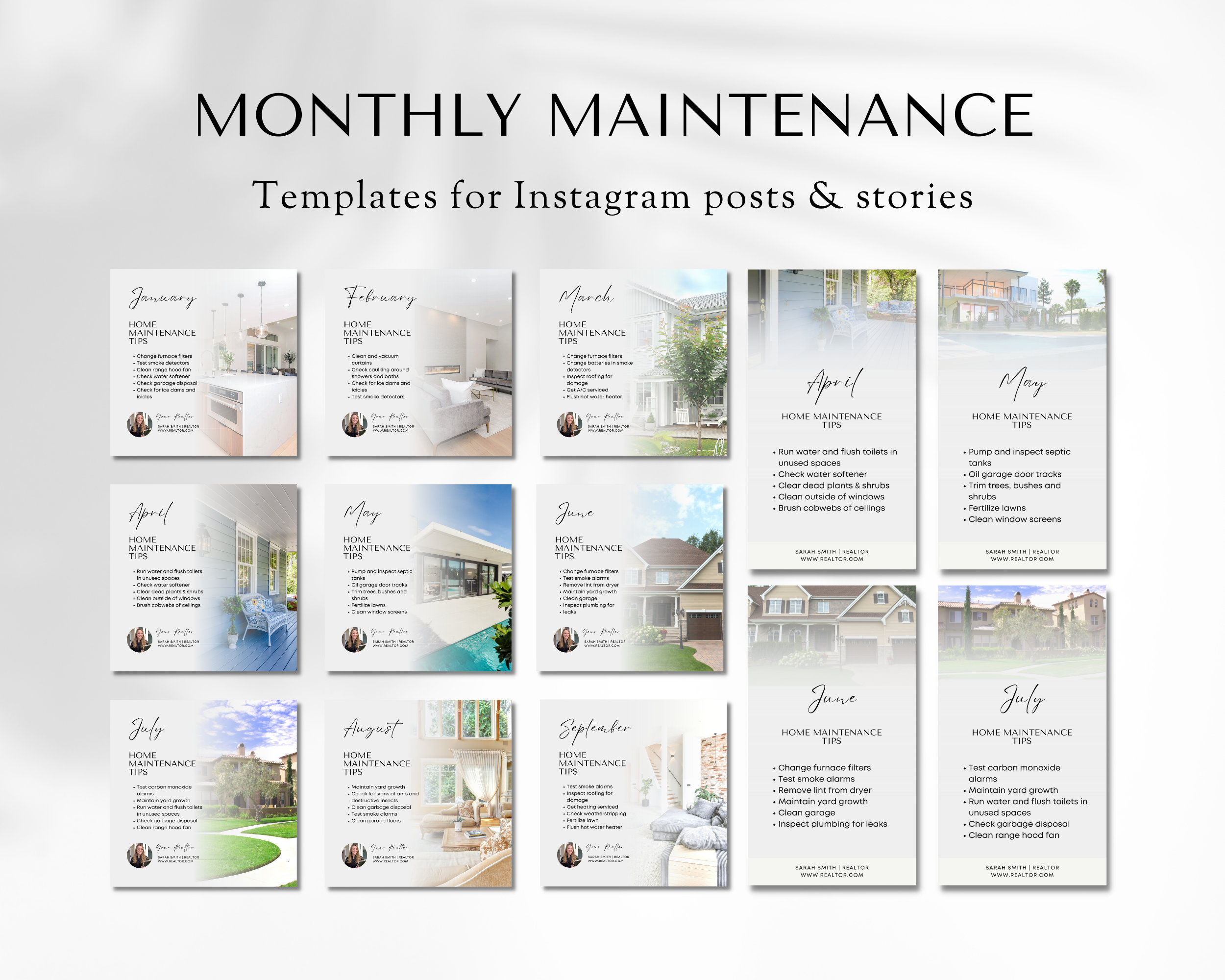Real Estate Agent Social Media Instagram Bundle Realtor - Etsy