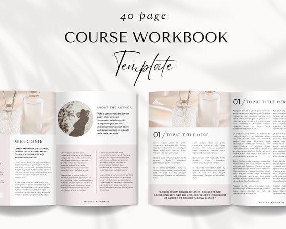 Editable Workbook Template, Canva Online Course Workbook, Ebook Template, Coaching Worksheet Canva Template Bundle, Coaching Canva Templates