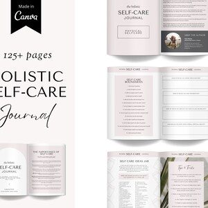 Self Care Journal, Self Care Printable, Self Care Checklist, Wellness Planner Printable, Wellness Journal, Self Care Planner, Self Love
