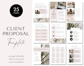 Client Proposal Template, Business Proposal Template, Virtual Assistant Client Proposal Canva Template, New Client Welcome, Client Proposal