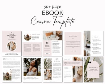 Editable Workbook Template, Canva Coaching Ebook Template, Lead Magnet, Course Guide, Life Coach, Business, Marketing Tool Handbook Canva