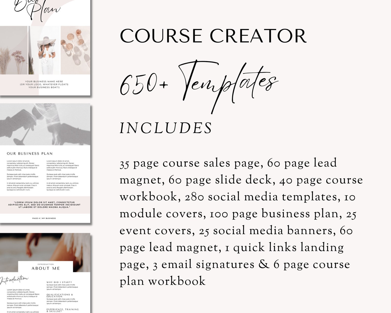 Course Creator Template, Course Creator, Course Template, Course Canva ...