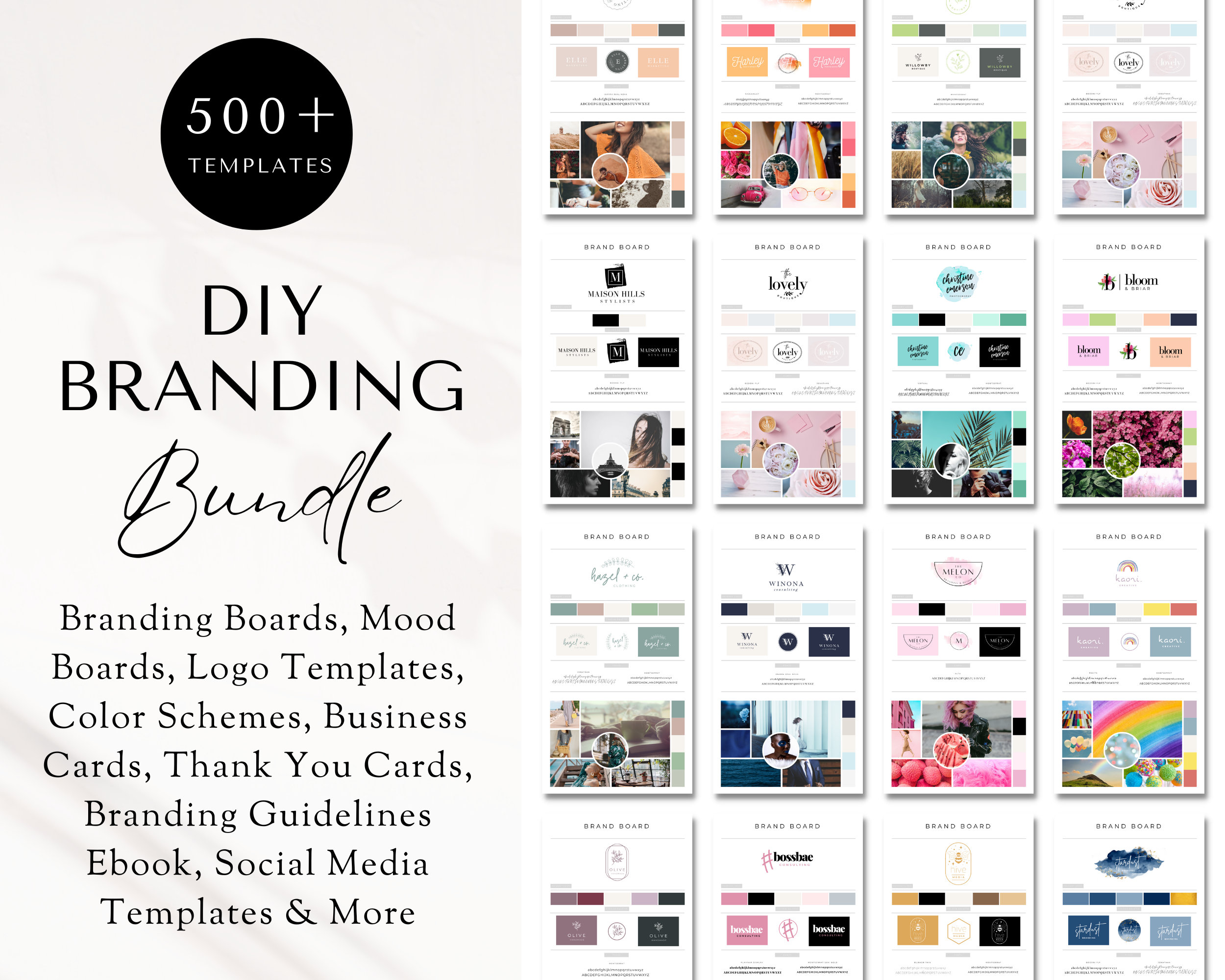 DIY Branding Package Template Logo Kit Business Branding Etsy DIY Branding Package Template Logo Kit Business Branding Etsy