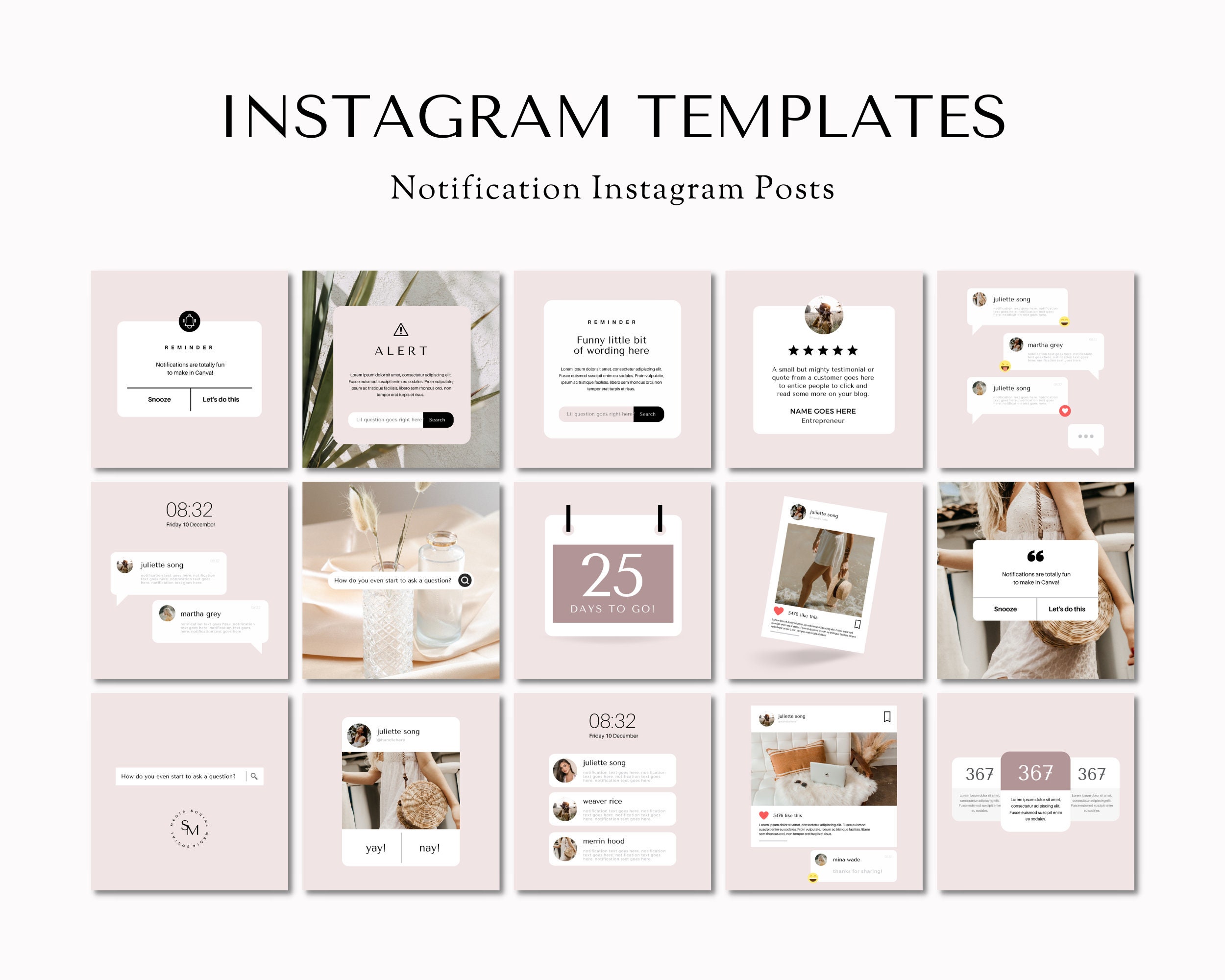 Social Media Content Calendar, Social Media Planner, Social Media ...