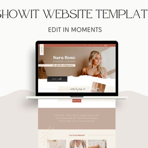 Website Template, Website Design, Website Theme, Website Template for Showit, Showit Website Theme, Drag and Drop Website, Web Design Coach