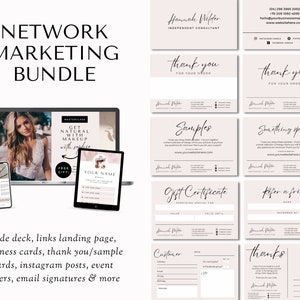 Paquete de mercadeo en red, Plantillas MLM Canva, Planificador de negocios MLM, Planificador de mercadeo en red, Publicaciones en redes sociales de MLM, Planificador de ventas directas