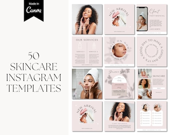 Beauty Instagram Template, Beauty Instagram Post, Beauty Salon Social Media, Beauty Templates Instagram, Skincare Templates Canva Instagram