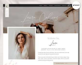 Showit Website Template, Wedding Photographer, Website Template Photographer, Wedding Website Template, Wedding Photography Website Showit