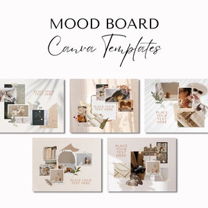 Mood Board Templates Canva, DIY Branding Kit, Mood Board Creation ...