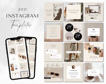 Social Media Templates, Small Business Instagram Templates, Instagram Content Templates, Minimalistic Template, Neutral Color Instagram Post