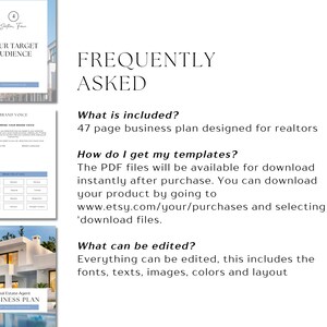 Realtor Business Plan, Real Estate Business Plan Template, Business Plan Template Canva, Realtor Business Proposal, Realtor Business Guide image 6