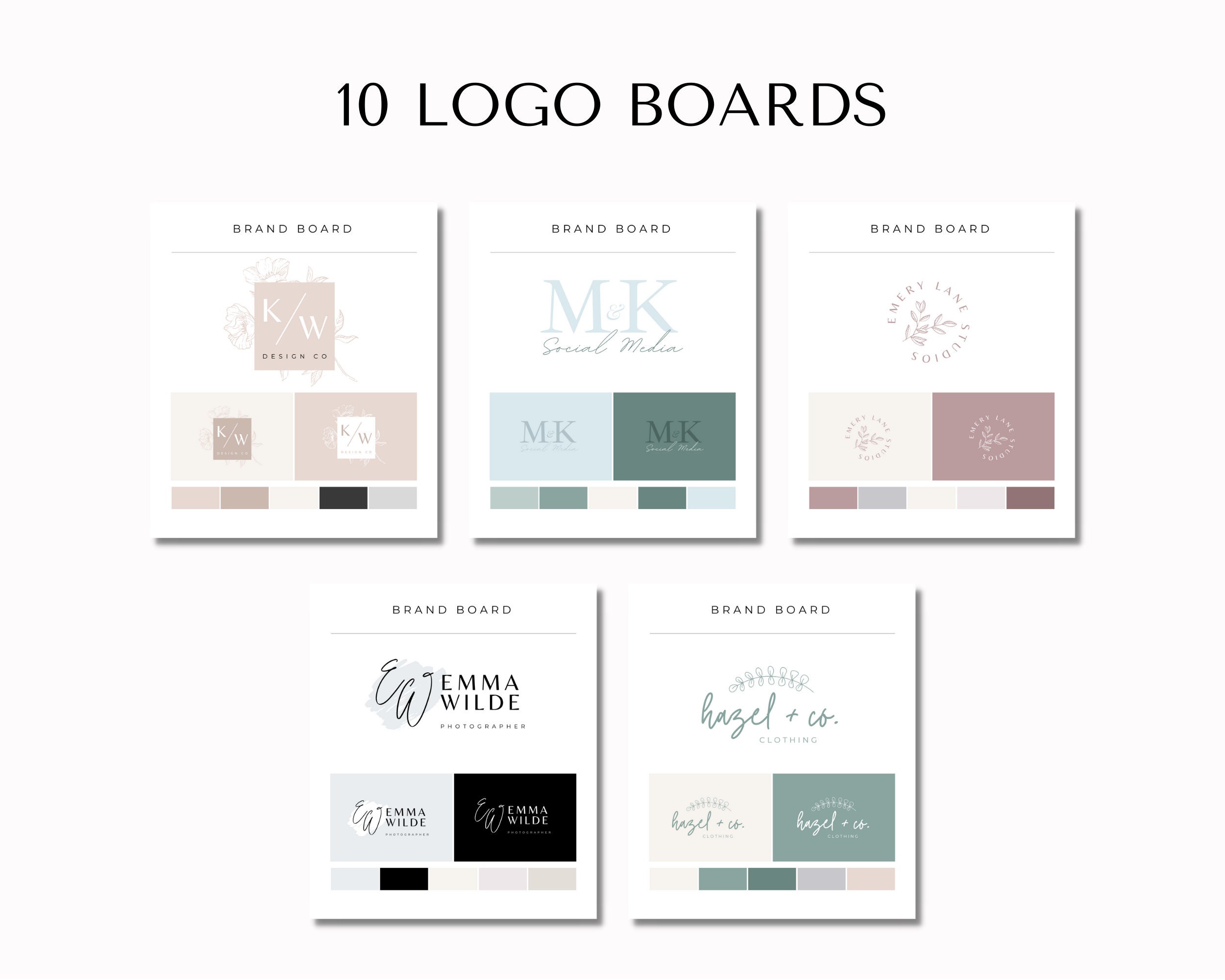 Logo Kit DIY Logo Design Instant Download Logo Templates - Etsy