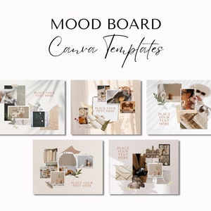 Plantillas de Mood Board Canva, Kit de Marca DIY, Creación de Mood Board, Kit de Marca, Branding Canva, Diseño de Marca, Kit de Marca, Diseño de Mood Board