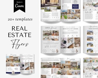 Makler Flyer Bearbeitbare Canva Vorlage, Immobilien Flyer Bundle, Immobilien Marketing, Immobilien Vorlagen, Immobilien Broschüre Canva