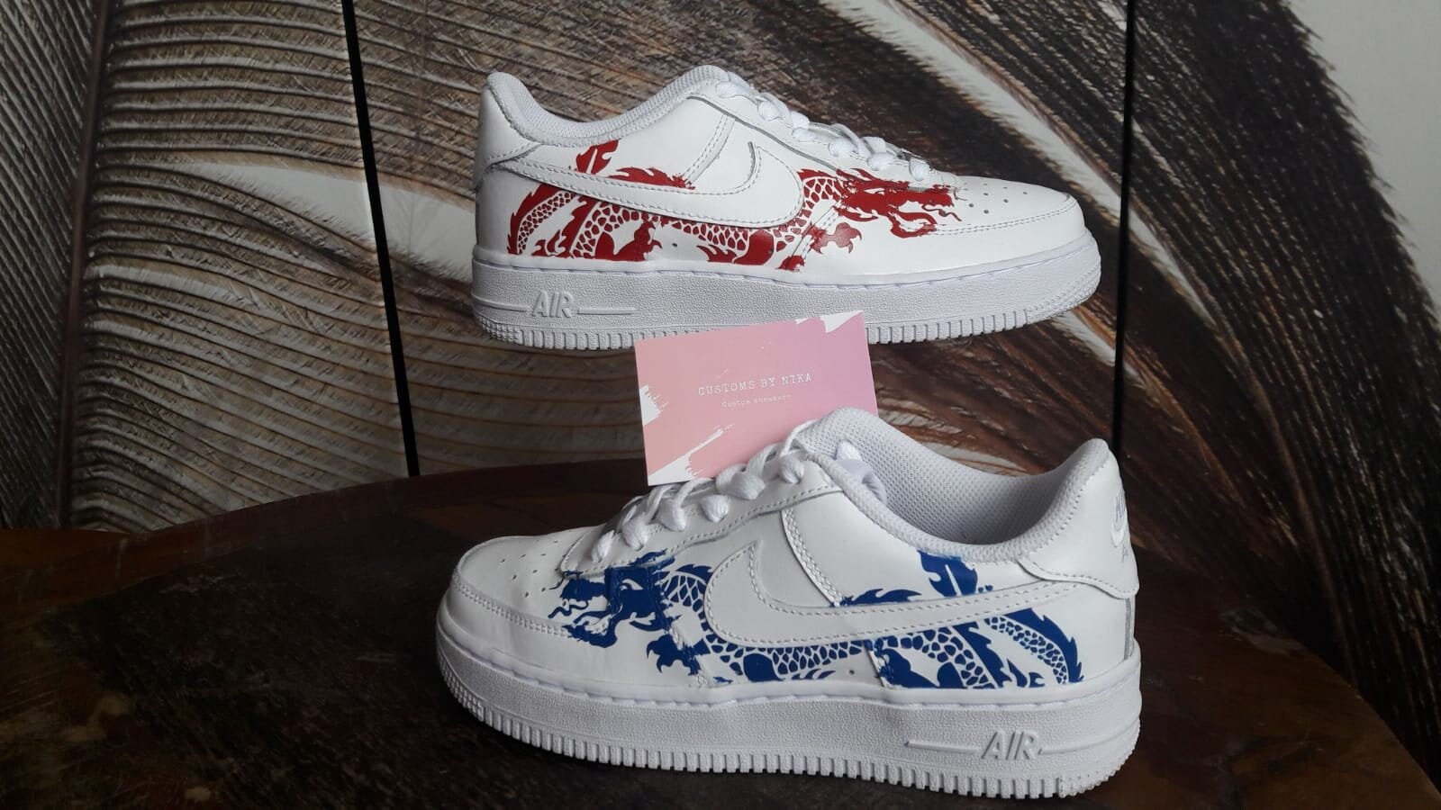 RED DRAGON AIR FORCE 1 CUSTOM – THE CUSTOM SHOP