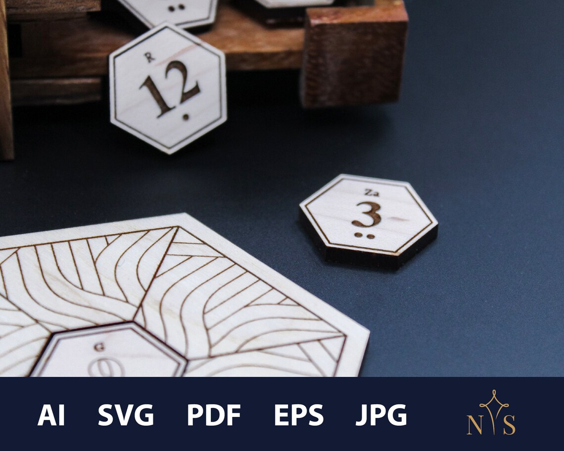 Settlers of Catan Tiles with Letters Digital File 5-6 | Etsy