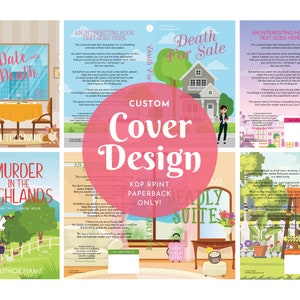 Custom KDP Print Paperback Cover Design for Cozy Mystery (Add-On)
