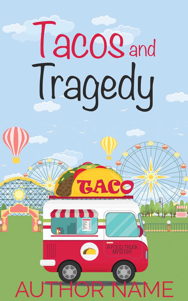 Premade Cozy Mystery Book Cover Trilogy Food Truck Cozy Etsy