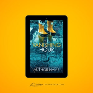 Copertina eBook predefinita per thriller psicologico (The Vanishing Hour) / Copertina eBook personalizzabile / Design della copertina del libro