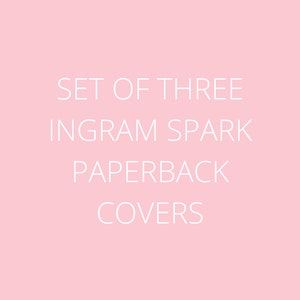 Set di tre fogli aggiuntivi Ingram Spark con rivestimento completo / copertina in brossura / copertina di libro prefabbricata