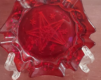 Armageddon Red Resin Ashtray