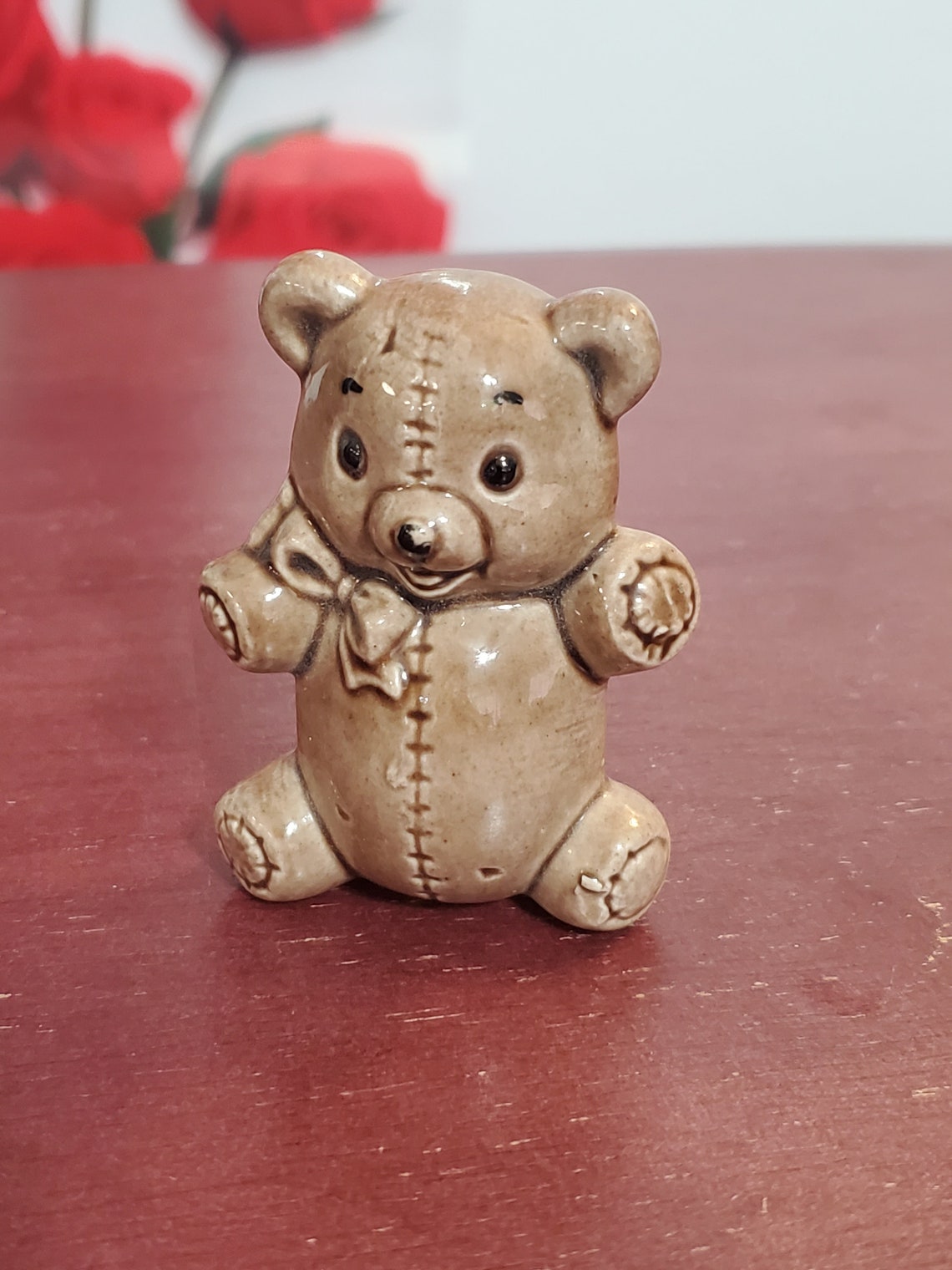 1975 Duncan Ceramic Teddy Bear Figurine Etsy