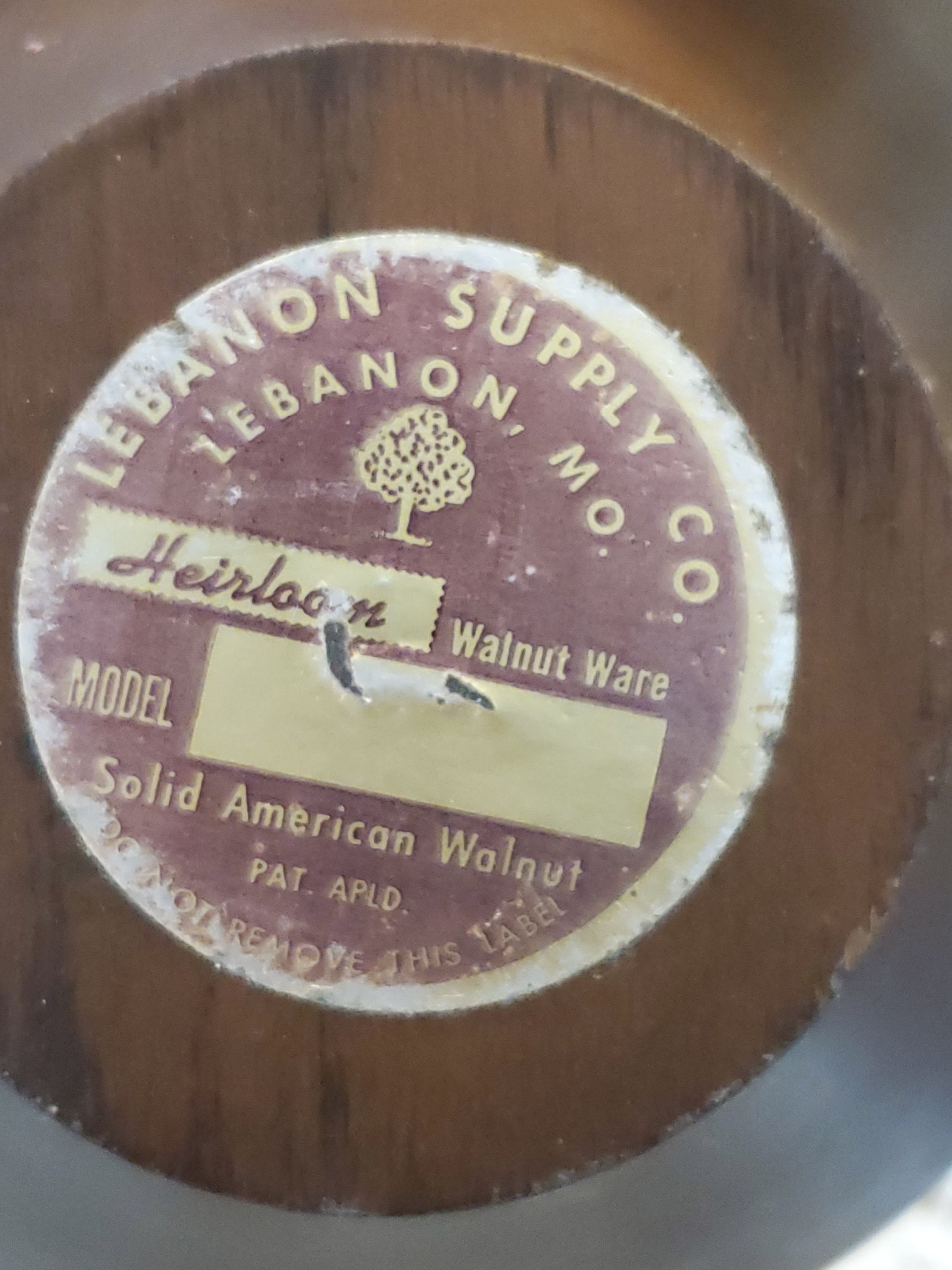 Lebanon Supply Heirloom Walnut Ware Bowl Set Etsy