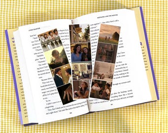 Marcapáginas de cine y televisión de otoño: un regalo laminado hecho a mano para amantes de los libros