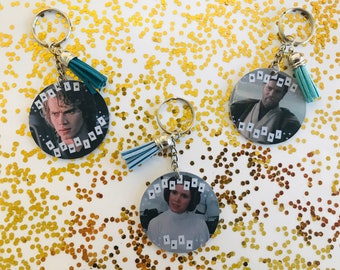 Llaveros de Star Wars: Princesa Leia, Obi Wan Kenobi y Anakin Skywalker