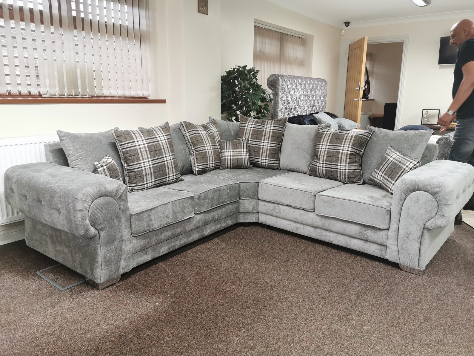 Verona Corner Sofa Scatter Cushions Etsy