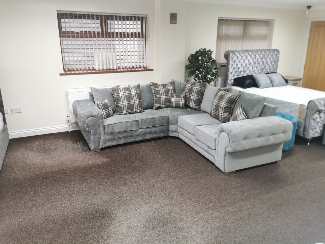 Verona Corner Sofa Scatter Cushions Etsy