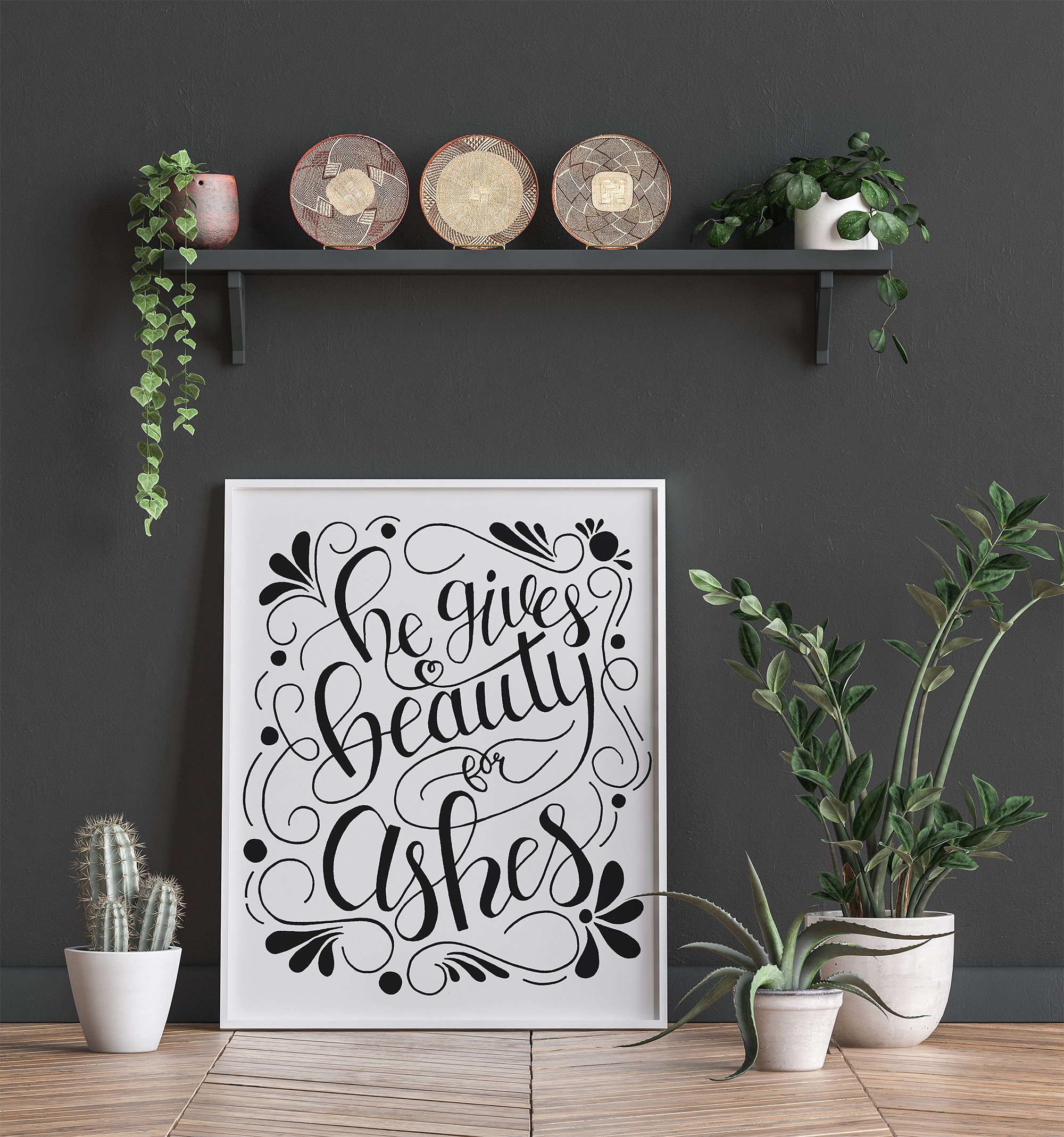 Christian Wall Art / Bible Verse Home Decor / Scripture Printable Gifts ...