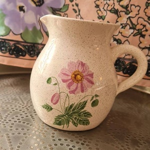 Speckled flower jug