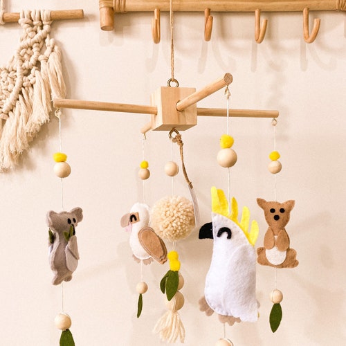 Australian Animal Felt Baby Mobile Etsy Australia