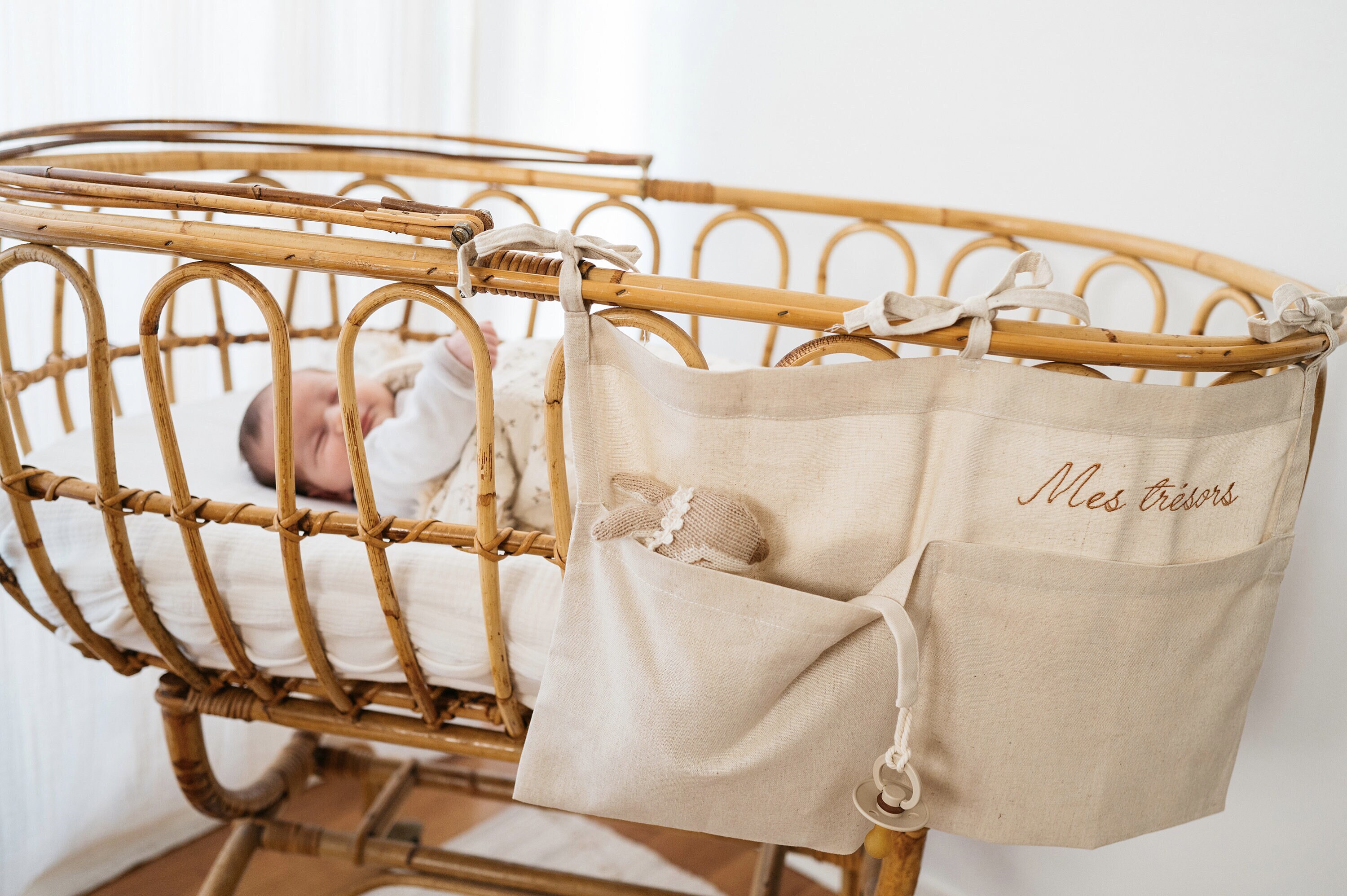 Range Doudou, Organisateur de Berceau et Lit Pour Pyjama, Biberon, Tétine