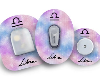 Libra Patch for Freestyle Libre, Dexcom G6, Omnipod, & Medtronic CGMs, Waterproof Diabetes Stickers