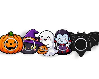 Scary Squad Patch Pack for Freestyle Libre, Dexcom G6, Omnipod, & Medtronic CGMs, Waterproof Diabetes Stickers