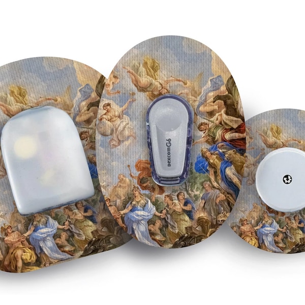 Renaissance Patch for Freestyle Libre, Dexcom G6, Omnipod, & Medtronic CGMs, Waterproof Diabetes Stickers