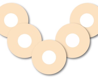 Paquete de parches beige para CGM Freestyle Libre, Dexcom G6, Omnipod y Medtronic, pegatinas impermeables para diabetes