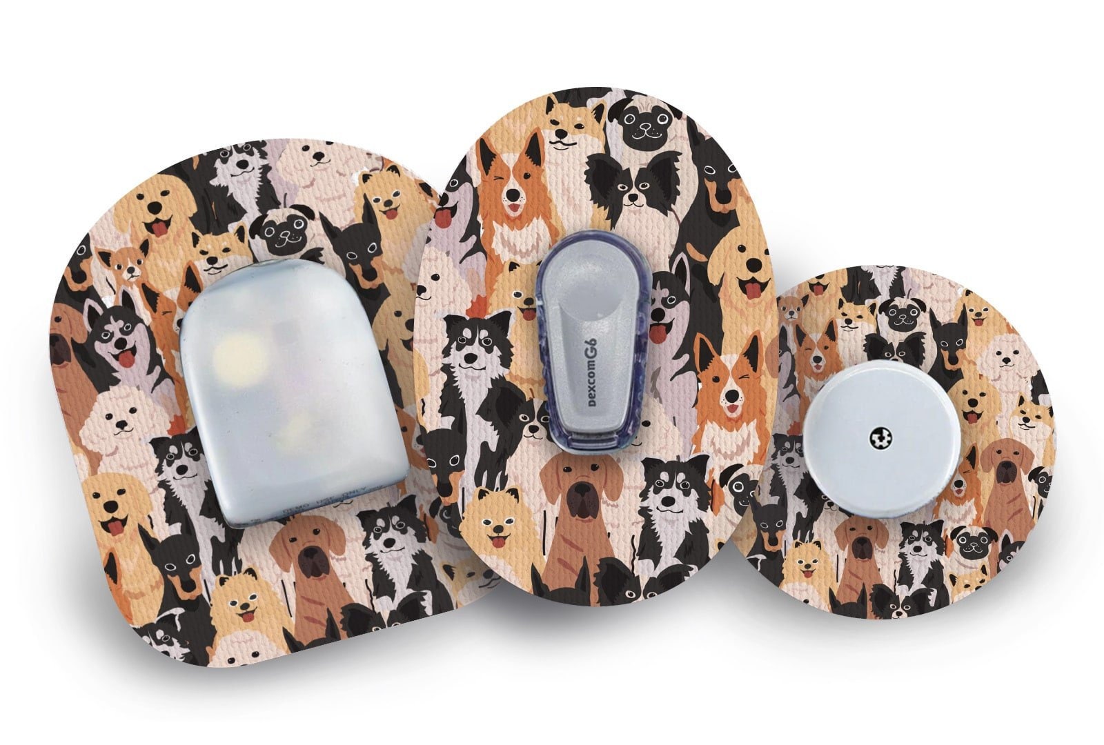 Happy Dogs Patch for Freestyle Libre, Dexcom G6, Omnipod - Main Image